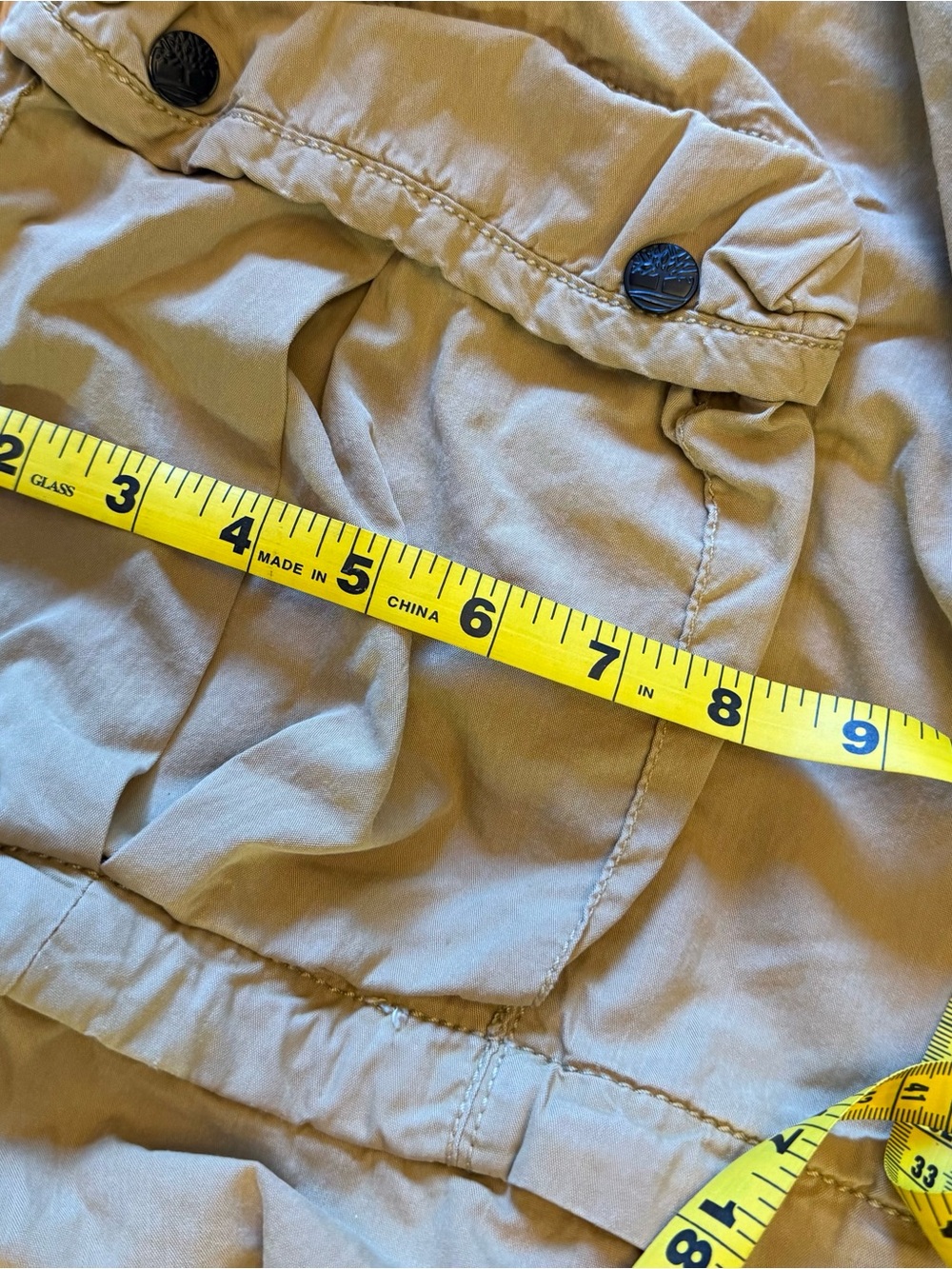 Men's Tan Timberland Five Pocket Convertible Cargo Pants to Shorts - Picture 14 of 16